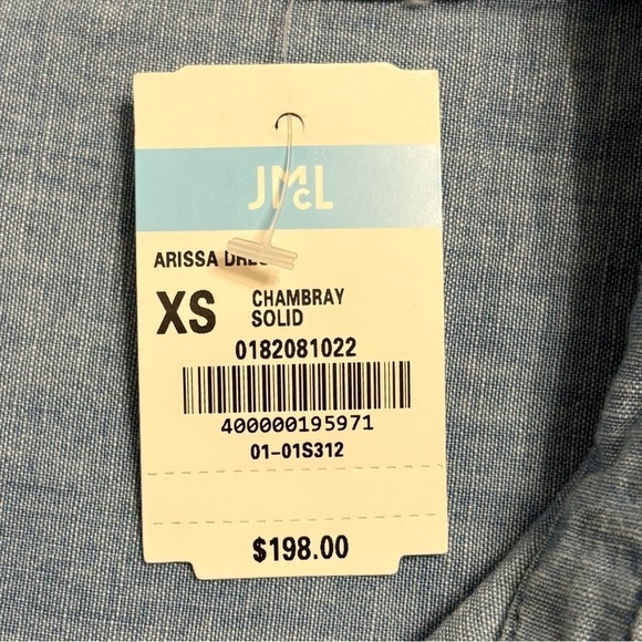 NWT J. McLaughlin Arissa Dress In Chambray Solid Women's Size XS - Picture 6 of 8